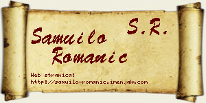 Samuilo Romanić vizit kartica